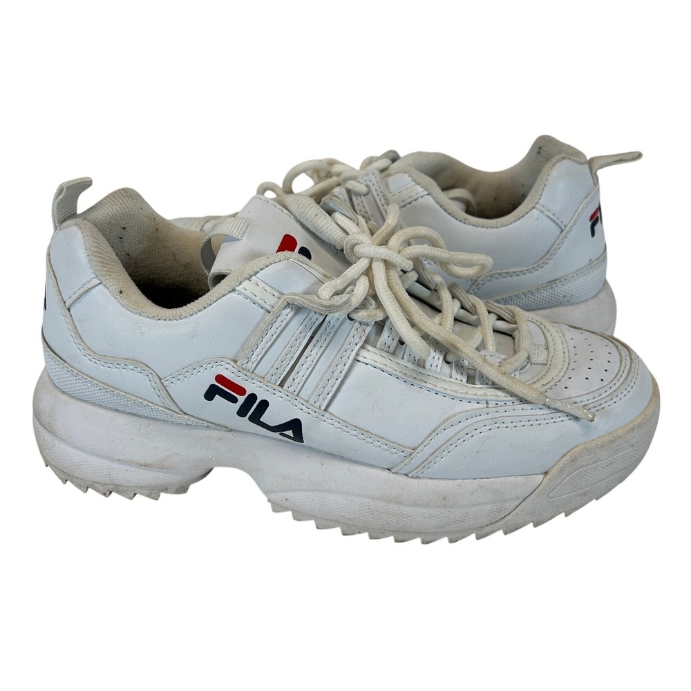 FILA Disruptor White Chunky Platform Sneakers Mens Retro Dad Shoes Size 7